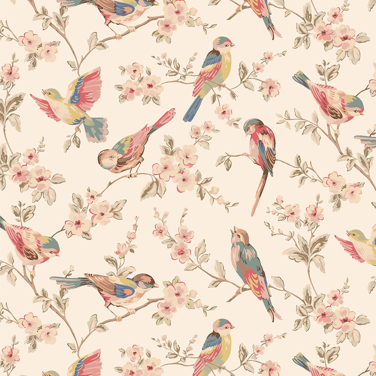 Product photograph of Cath Kidston British Birds Pastel Roller Blind from Choice Furniture Superstore.